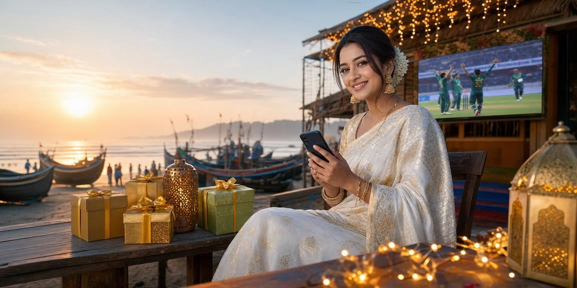 কক্সবাজারের একজন ব্যবহারকারী স্মার্টফোনে 677bet apk - এ ক্রিকেট বেটিং করছেন